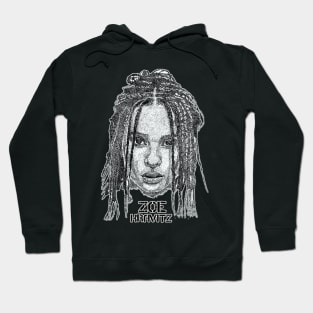 Zoe Kravitz Pencil arts Hoodie